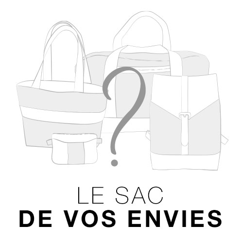 Un ensemble de croquis en noir et blanc de différents formats de sac.