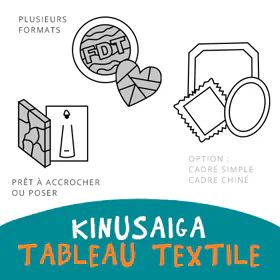 Un croquis en noir et blanc du Kinusaiga et ses détails