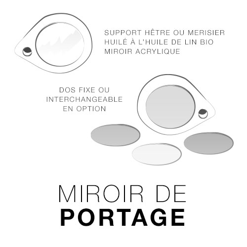 Miroir de portage Coucou Hibou