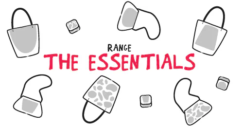 Black and white sketches of the three designs in The Essentials range: Ravio', Cabo' and Cubo'.